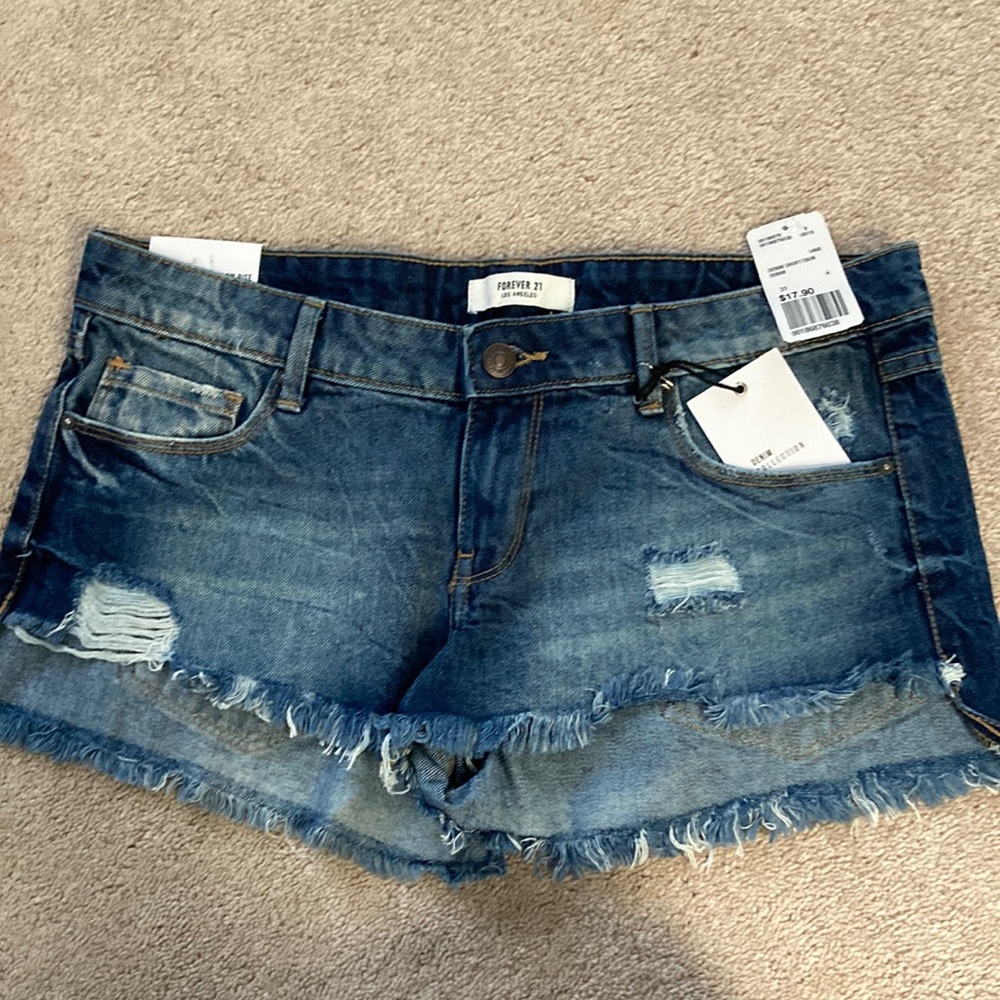 Denim shorts